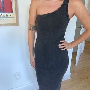 Brand New Zara Bodycon Ribbed One Shoulder Dress